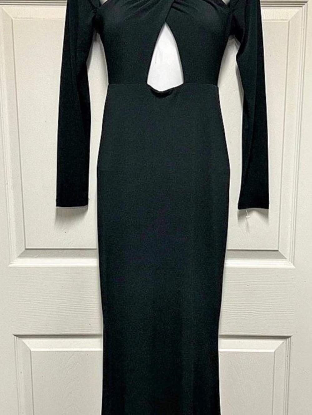 Dance & Marvel Black Cutout Maxi Dress Size Medium Like New